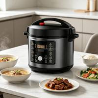 Cuisinière à pression électrique 6L 1000W 220V en acier inoxydable, multicuiseur numérique 10-en-1 avec minuterie 24H CE