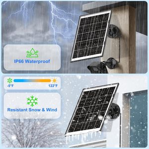 ALECTER APH-P94 17W High <b>Solar</b> Conversion Rate Mono Crystalline Silicon <b>Solar</b> Security <b>Camera</b> CE USB Power Supply Black APH-P94 - Product Image 5