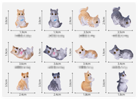 Haute qualité enfants Collection personnages de dessins animés grande Miniature dessin animé chat chien Figurines Anime Figure résine Pvc animaux jouets