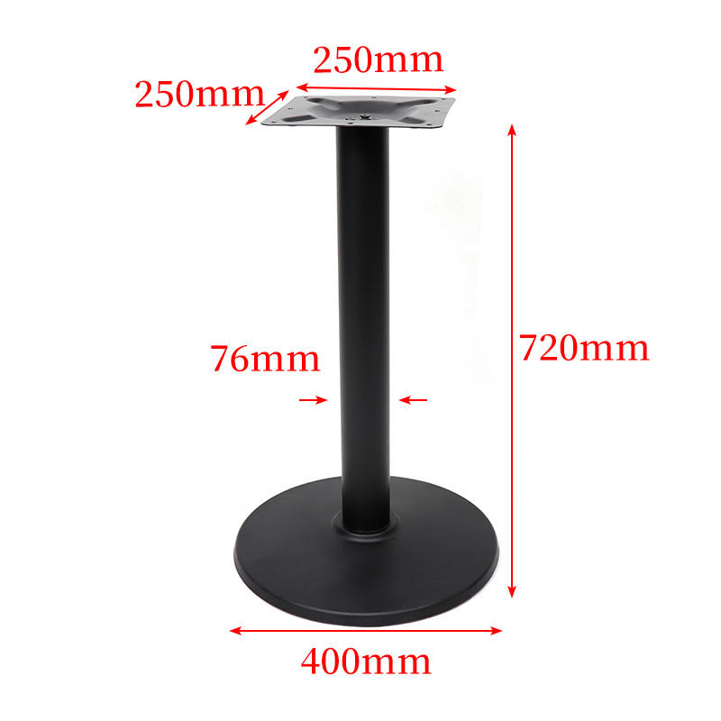 Black - 400mm diameter iron feet