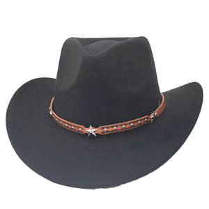 <b>Western</b> Cowboy Party <b>Hat</b> Felt Cowgirl <b>Hat</b> Costume Fancy Dress Festival Birthday Custom Logo Wholesale OEM ODM Supplier Premium H - Product Image 1