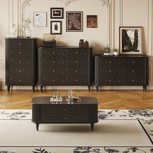 Meuble de <span class=keywords><strong>chambre</strong></span> à <span class=keywords><strong>coucher</strong></span> principale <span class=keywords><strong>Console</strong></span> française Tallboy Meuble d'armoire en bois blanc Commode profonde pour vêtements - Product Image 4