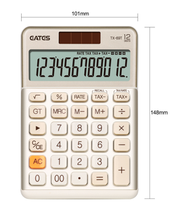 Máy tính để bàn máy tính 12 chữ số lớn LCD hiển thị nhiệm vụ nhập khẩu & Thuế máy tính cho văn phòng & trường pin dự phòng tiết kiệm năng lượng - Product Image 4