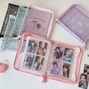 <span class=keywords><strong>Album</strong></span> <span class=keywords><strong>photo</strong></span> A5 avec fermeture éclair en forme d'étoile laser, <span class=keywords><strong>album</strong></span> transparent pour collection de cartes, <span class=keywords><strong>album</strong></span> pour cartes A5, <span class=keywords><strong>album</strong></span> de rangement pour petites cartes de 3 pouces, amour - Product Image 4