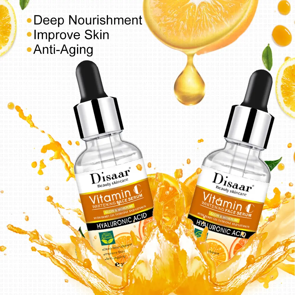 Disaar Beauty Skincare Whitening Anti Wrinkle Face Vitamin C Serum Gold Female 3 Years Regular Size 100g Liquid Hyaluronic Acid
