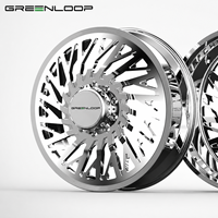 GREENLOOP 8x165.1 8x200 pour Ford F150 Silverado1500 22x8.25 24 26 28 pouces Jantes doubles pour pick-up en alliage forgé