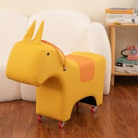 Chaise à roulettes enfant en forme de âne de dessin animé, en tissu technique imperméable, pour la maison et la maternelle, vente en gros
