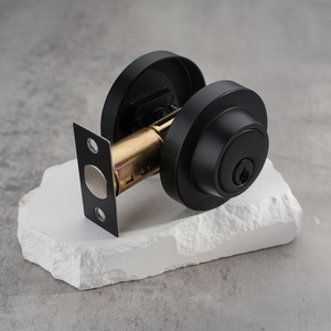 Cerradura de puerta de perilla cilíndrica de aleación de zinc de estilo americano con llave - Product Image 4