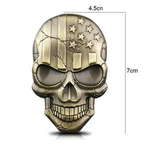 US Flag Skull Badges und US Flag Skull Metal Sticker und US Flag Skull <span class=keywords><strong>Car</strong></span> <span class=keywords><strong>Stickers</strong></span> - Product Image 2