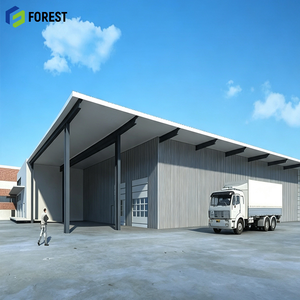 Heavy Duty Pre Engineered Steel Frame Prefabricated Long-span Grid Steel Workshop & Industrial <b>Storage</b> Facility CE Certified - Product Image 1