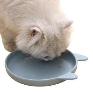 Plato de Silicona para Mascotas, Fácil de Limpiar, Accesorios de Limpieza Rápida, Plato de Alimentación para Mascotas, Plato de Cena de Silicona con Forma de Gato - Product Image 3