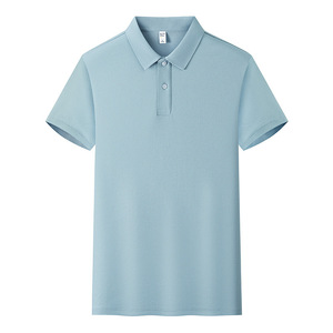 Camiseta Polo de Color Sólido, Algodón, Unisex, Manga Corta, Ropa de Trabajo, Uso Diario - Product Image 1