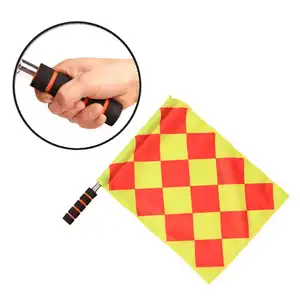 2023 Professional Soccer Referee PRO Flags PVC&NYLON High Quality Hand Held Assistant Advertising Referee Linesman Flags