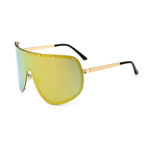 Nouvelles <span class=keywords><strong>lunettes</strong></span> de <span class=keywords><strong>soleil</strong></span> polarisées monobloc 2023, monture large tendance, <span class=keywords><strong>lunettes</strong></span> à rivets intégrés, monture complète, pare-vent - Product Image 5