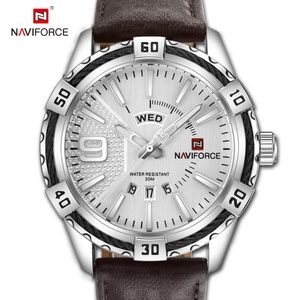 นาฬิกาข้อมือหนังสีน้ำเงินแบรนด์ดังสำหรับผู้ชาย รุ่น Naviforce 9117 - Product Image 4