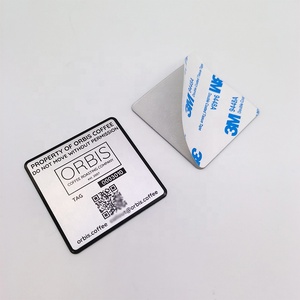 Etiqueta Adhesiva Impermeable de Aluminio Metálico Grabada con Láser de Shenzhen, Etiquetas de Activos con Código <span class=keywords><strong>QR</strong></span> y Código de Barras Personalizadas - Product Image 2