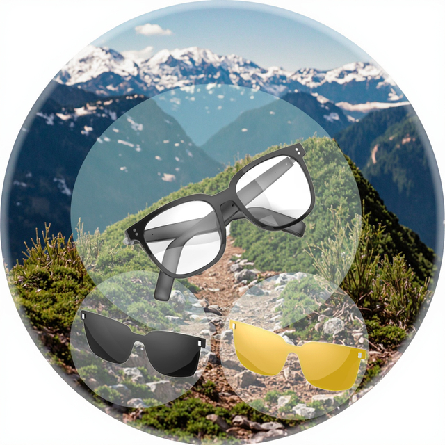 SG 19 PRO Smart Wireless Glasses BT Call Business High Sound Waterproof Music Outdoor Sports Cycling Smart Glasses