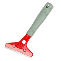 Outil de nettoyage avec lame autocollante et manche en plastique pour carrelage, sols, granit et murs