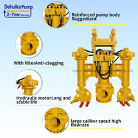 Pompe submersible hydraulique pour dragage de sable et boue en rivière, excavatrice de dragage de rivière, pompe à boue submersible pour dragage de sable et boue