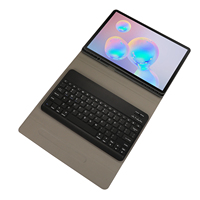 Casing Tablet Keyboard BT nirkabel, casing untuk Samsung Tab S8 ultra Plus S7 A8 A7 dengan pemegang pena