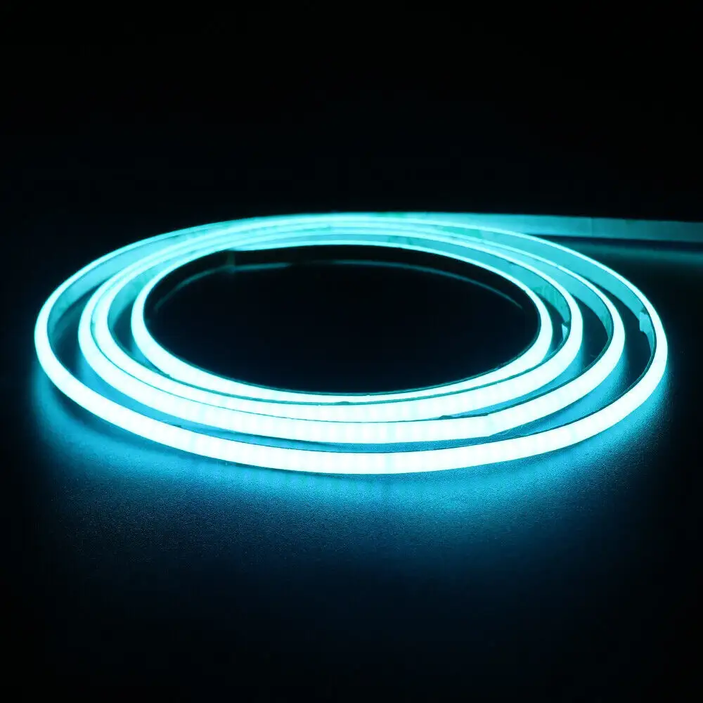 Hochwertige eisblaue flexible COB LED-Leinlichtstreifen 12 V 24 V 3 MM superhell LED-Leinlichtstreifen für Schlafzimmer