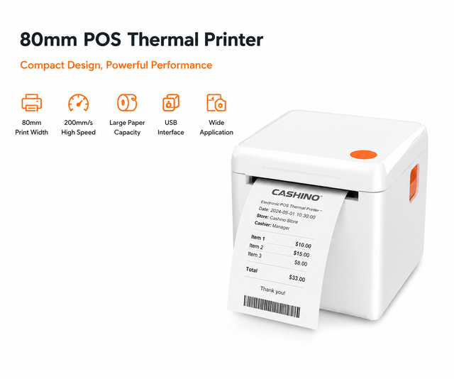 Cashino CSN-C818 80mm USB Ethernet POS Cheap Kiosk Thermal Receipt Printer for Cinema Ticket Office Printer