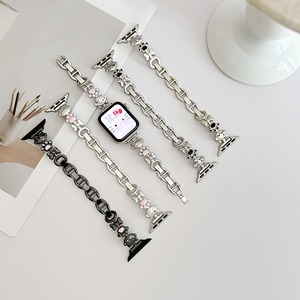 BEEFLYPOWER Correa Metálica Musical con Diseño de Gato, 18 20 22mm, para <span class=keywords><strong>Apple</strong></span> Series 11 10 9, Correa para Reloj Huawei <span class=keywords><strong>Xiaomi</strong></span>, Accesorios para Pulsera - Product Image 1