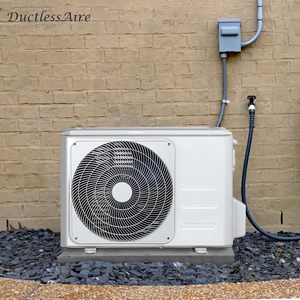 Ductlessaire 18 \ "D X 38 \" W X 3 \ "H Grey Condensator Pads Mini Split Ac Unit Elektrische Draagbare Buiten Grond Split Airconditioner - Product Image 6