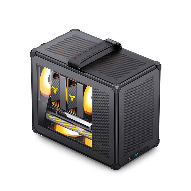 JONSBO C6 MAX Micro ATX Computer Case with MESH 3 Fans Front Type-C ATX Power Supply Graphics Card Compatibility