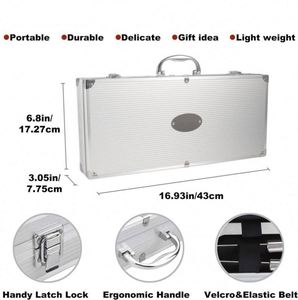 Juego de Herramientas para Barbacoa de Acero Inoxidable con Mango Largo, Termómetro para Acampar al Aire Libre, Estuche y Accesorios para Parrilla - Product Image 5