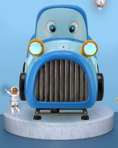 New Children Electric Coin Glass Fiber Reinforced Plastic MP5 Car Swing Machine Train Game Machine Kiddie Ride - Product Image 4