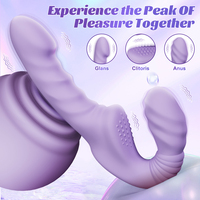 Vibromasseur double tête mains libres sans bretelles TMM, double moteur avec 10 fréquences, jouet sexuel lesbien, queer, LGBT pour femmes