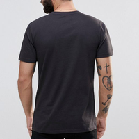 Großhandel Einfarbiges 180 GSM Ringgesponnenes Baumwoll-Spandex T-Shirt, Muskel-Fit, Individueller Druck, Fitness-T-Shirt für Herren, Hohe Qualität