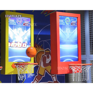 Juegos de Baloncesto Interactivos para Niños, Equipos Eléctricos para Parques Infantiles Interiores, Parque de Trampolines Escolar de PVC - Product Image 3