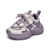 Chaussures pour enfants de 3 à 12 ans, garçons et filles, semelle épaisse, fermeture à scratch, antidérapantes, baskets plates pour le printemps et l'automne, semelle extérieure en EVA