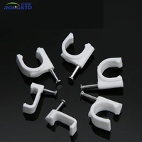Clips de câble plats en plastique Pinces de câble en nylon