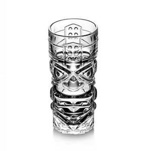 Vaso de Cristal Transparente Creativo de 400 ml con Diseño de Grimace Hawaiano, Estilo Europeo, Único, para Beber Agua, Jugo, Cerveza, Cócteles Tiki - Product Image 4