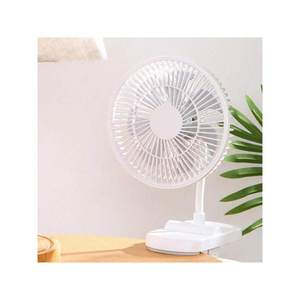 พัดลมตั้งโต๊ะขนาดเล็กแบบพกพาชาร์จไฟได้ USB พัดลมระบายอากาศ5V มีสามตัวเลือกความเร็วลมหมุนได้มีความยืดหยุ่นใช้ RV มือถือ - Product Image 4