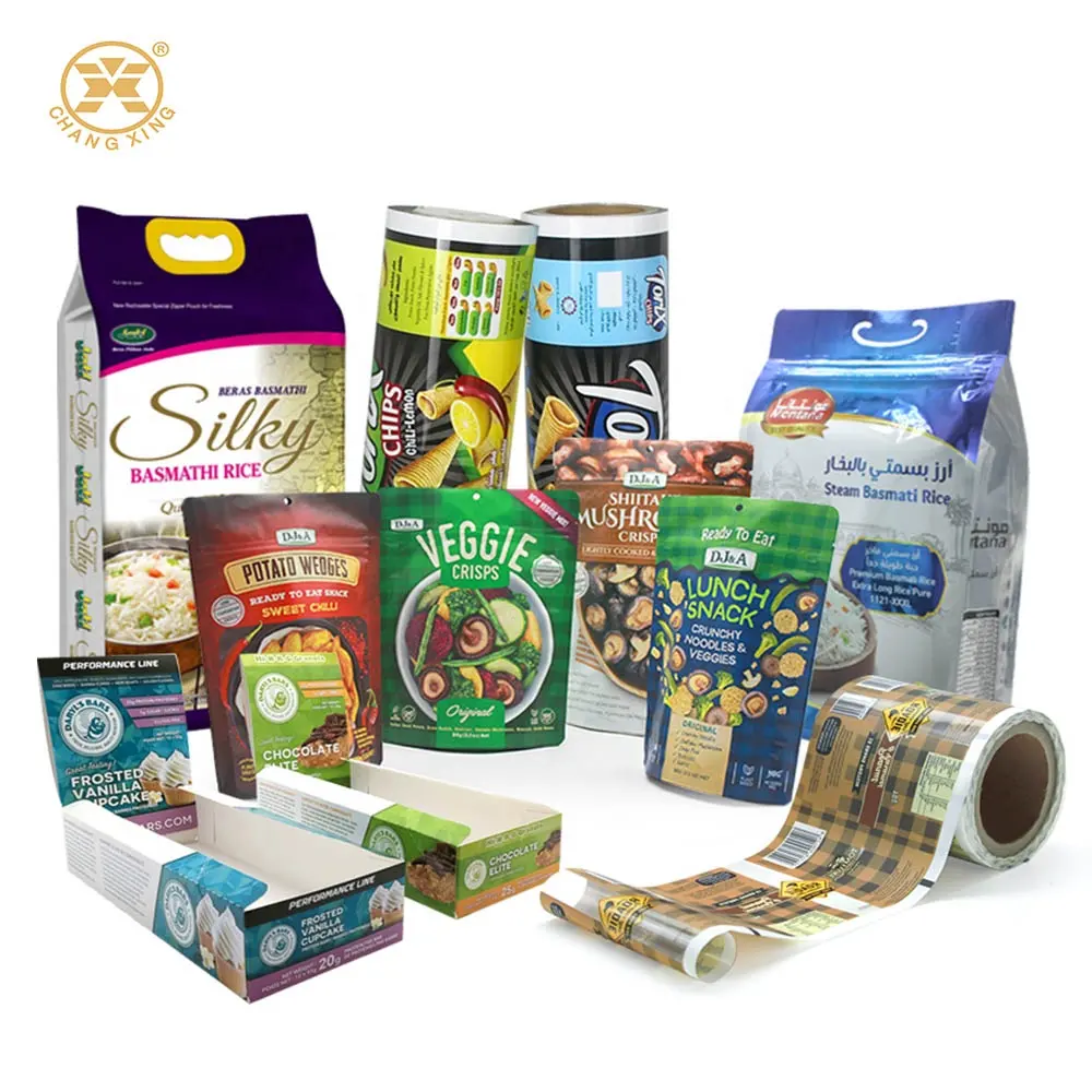 Emballage alimentaire écologique personnalisé à partir de 30 ans BRC ISO certifié sacs d'emballage alimentaire fabricant de rouleaux de film d'emballage alimentaire