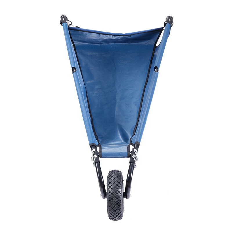 Складной тачки складной портативный 1 колесо садовый мусорный ткань тачка