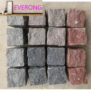 Natural Split Verde Gris Marrón Rojo <span class=keywords><strong>Porfido</strong></span> Pórfido Paisajismo Cubo Piedras Adoquines - Product Image 4