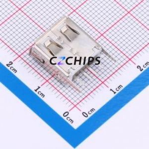 U-<b>A</b>-24DD-Y-7 <b>USB</b> Connector Through hole Component (THT) Connector Type-<b>A</b> <b>USB</b> <b>2.0</b> Female Through Hole - Product Image 2