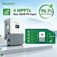Onduleur solaire hybride biphasé Whayo 15kW 17kW 20kW 24kW 120V 240V avec centre de charge intelligent