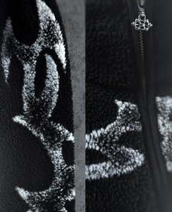 Áo khoác nam YUCHEN may đo, chất liệu nỉ <span class=keywords><strong>Sherpa</strong></span> dày dặn, in kỹ thuật số, chống thấm nước, kiểu dáng rộng, mùa đông, phong cách đường phố - Product Image 3