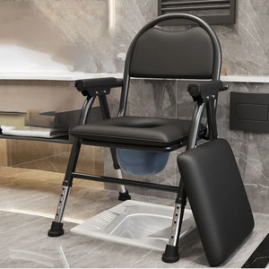 Low Price <strong>Elderly</strong> Commode <strong>Chair</strong> Foldable Mobile Toilet Patient Pregnant Women Home Geriatric Bathing <strong>Chair</strong> - Product Image 5