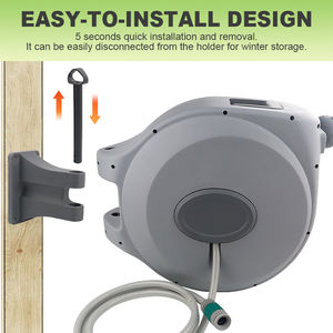 Enrouleur de <span class=keywords><strong>tuyau</strong></span> d'arrosage haute pression rétractable automatique SUNSHINE enrouleur de <span class=keywords><strong>tuyau</strong></span> d'eau de lavage de voiture industriel en plastique Durable - Product Image 6