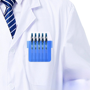 BECOL Nouvelle pochette de protection imperméable en PVC, étui à stylos anti-fuite, <span class=keywords><strong>porte</strong></span>-stylos portable pour médecins, infirmières, chemises et blouses médicales - Product Image 2