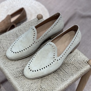 SS Nouvelles chaussures décontractées à enfiler pour hommes, mocassins polyvalents respirants faits à la main en cuir véritable de style britannique - Product Image 2