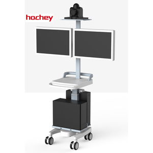 Carrito Móvil Económico para Consultas Remotas HOCHEY MEDICAL, Soporte Portátil para Monitor, Carro de Trabajo Móvil para Computadora en Clínica - Product Image 2