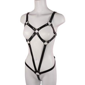 Girlspower SM 속박 가죽 하네스 여성용 성인용 가죽 의류 에로틱 플레이 심천 성인 제품 - Product Image 5